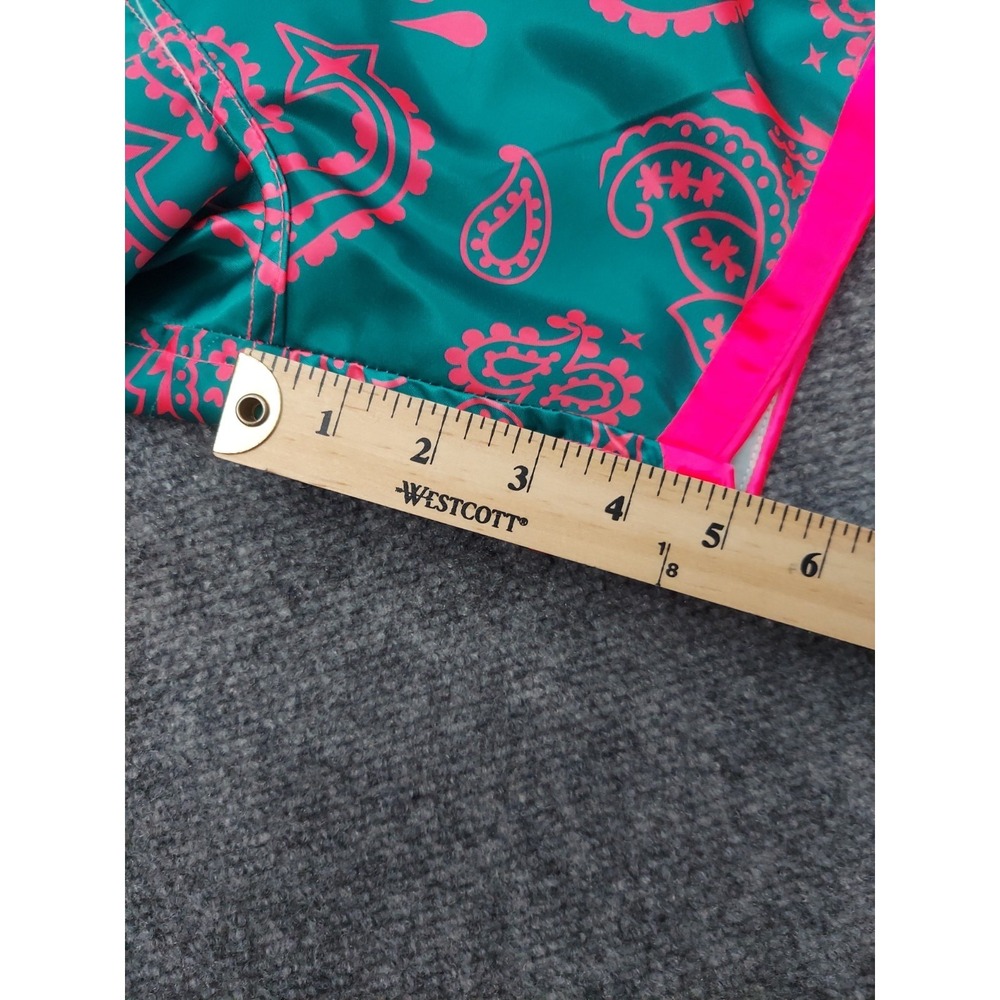 KILL CREW Fight Shorts Mens XL Teal Green Black Bandana Print Boxing Gym - Picture 5 of 12